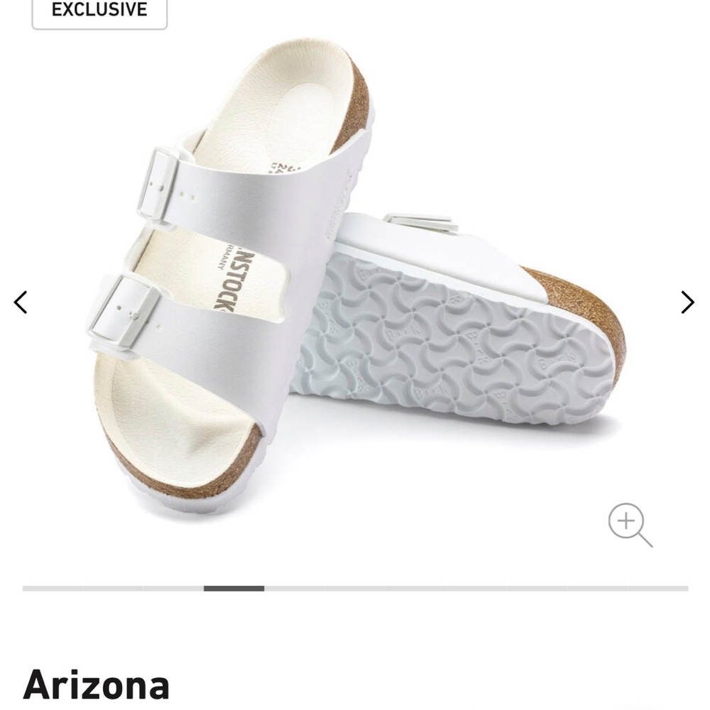 Birkenstock Arizona, White, Size EU 35, US 4, EUC